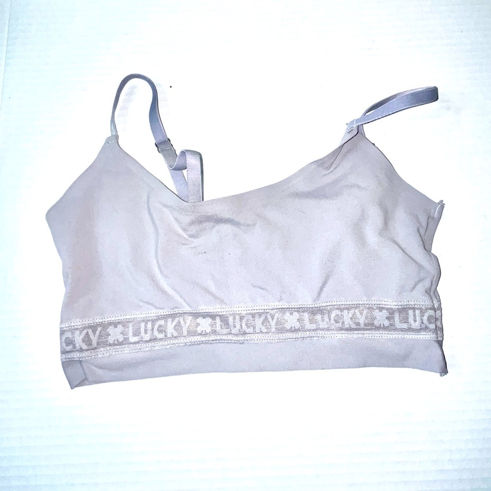 Lucky Brand Bralette Women’s Small Lilac Purple Adjustable Straps Loungewear‎